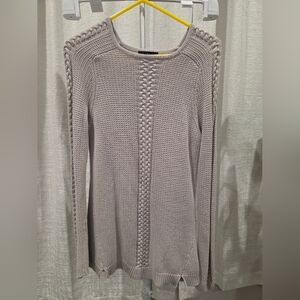Design History Light Gray Knit Top